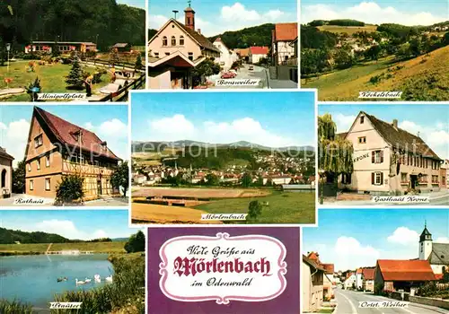 AK / Ansichtskarte Moerlenbach Rathaus Gasthaus Krone  Moerlenbach