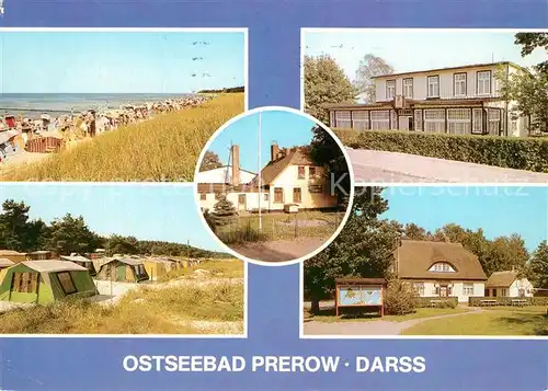 AK / Ansichtskarte Prerow_Ostseebad Strand Ferienheim Am Hafen Erholungsheim Zentral Campingplatz Prerow_Ostseebad