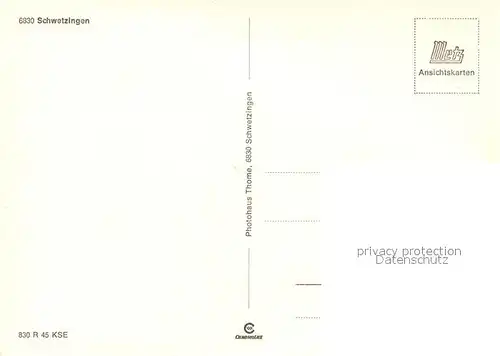 AK / Ansichtskarte Schwetzingen  Schwetzingen