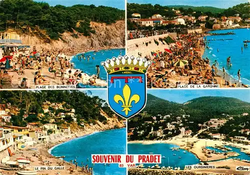 AK / Ansichtskarte Pradet_Var_Le Plages des Bonnettes Garonne Pin du Galle Les Oursinieres Pradet_Var_Le