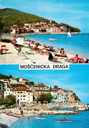 AK / Ansichtskarte Moscenicka_Draga_Kroatien Strand  Moscenicka_Draga_Kroatien