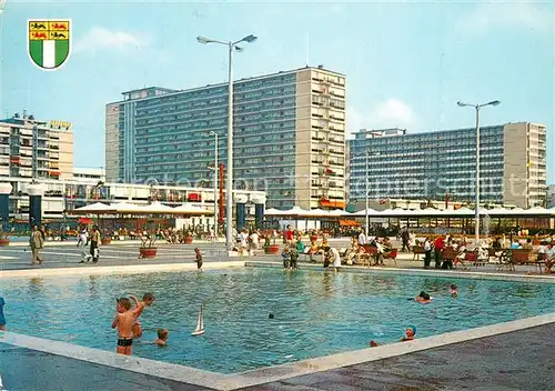 AK / Ansichtskarte Rotterdam Schouwburgplein Brunnen Kinder baden Rotterdam