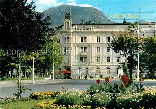 AK / Ansichtskarte Merano_Suedtirol Mazziniplatz Hotel Excelsior Merano Suedtirol