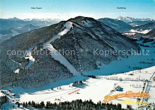 AK / Ansichtskarte Ramsau_Dachstein_Steiermark Fliegeraufnahme Skigebiet Ramsau_Dachstein
