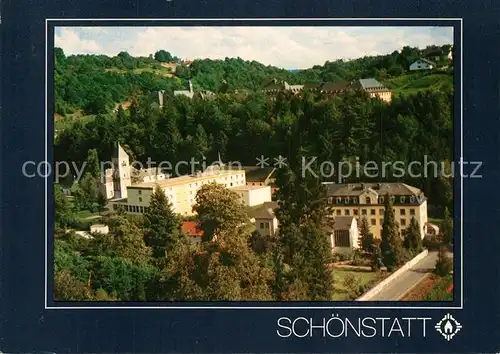 AK / Ansichtskarte Schoenstatt_Vallendar Teilansicht Fliegeraufnahme Schoenstatt_Vallendar