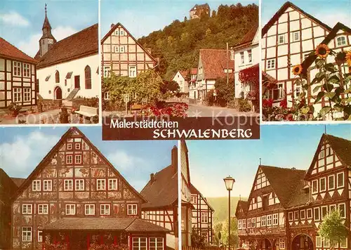 AK / Ansichtskarte Schwalenberg Malerstaedtchen Fachwerk Schwalenberg