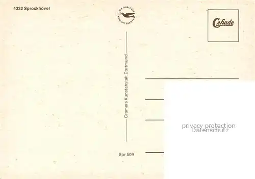 AK / Ansichtskarte Sprockhoevel  Sprockhoevel