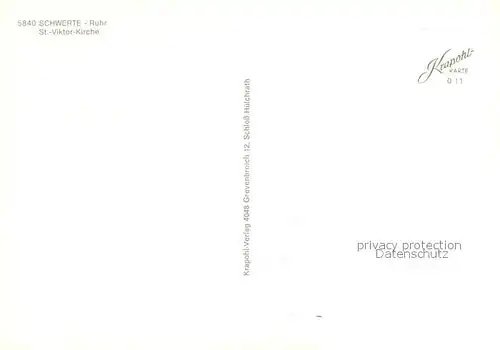 AK / Ansichtskarte Schwerte Kirche Schwerte