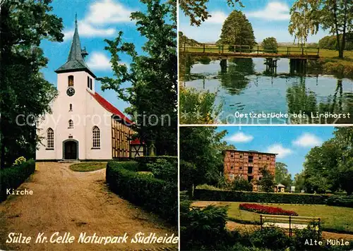 AK / Ansichtskarte Suelze_Celle Krche Oertzebruecke bei Lindhorst Alte Muehle Suelze_Celle