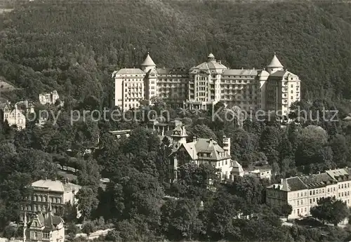 AK / Ansichtskarte Karlovy_Vary Sanatorium Imperial Fliegeraufnahme Karlovy Vary