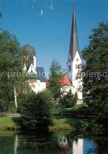 AK / Ansichtskarte Fischen_Allgaeu Frauenkapelle und Pfarrkirche Fischen Allgaeu