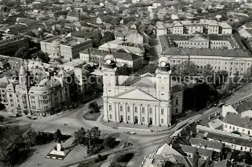 AK / Ansichtskarte Debrecen_Debrezin Fliegeraufnahme mit Kirche Debrecen Debrezin