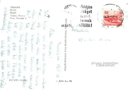 AK / Ansichtskarte Tihany Motel Tihany
