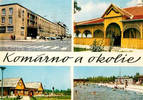 AK / Ansichtskarte Komarno Hotel Europa Schwimmbad  Komarno