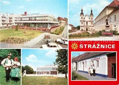 AK / Ansichtskarte Straznice_Maehren Kirche Volkstracht  Straznice Maehren