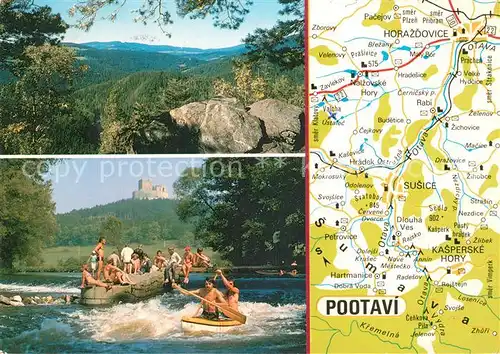 AK / Ansichtskarte Reka_Otava Schloss Panoramakarte 