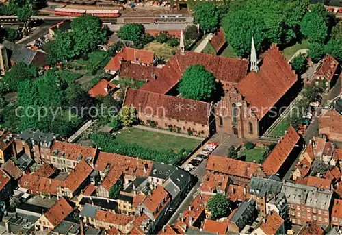 AK / Ansichtskarte Helsingor_Elsinore Fliegeraufnahme Karmeliterkloster Marienkirche Helsingor Elsinore