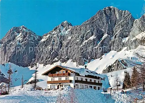 AK / Ansichtskarte Ramsau_Dachstein_Steiermark Dachstein Suedwaende Berghotel Tuerlwand Ramsau_Dachstein