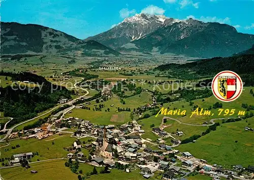 AK / Ansichtskarte Maria_Alm_Steinernen_Meer Fliegeraufnahme Leoganger Steinberge Maria_Alm_Steinernen_Meer