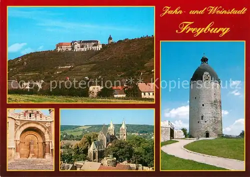 AK / Ansichtskarte Freyburg_Unstrut Schloss Neuenburg Jahndenkmal Marienkirche Bergfried Freyburg_Unstrut