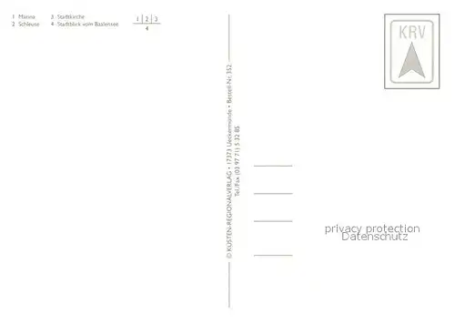 AK / Ansichtskarte Fuerstenberg_Havel Marina Schleuse Stadtkirche Stadtblick vom Baalensee Fuerstenberg_Havel