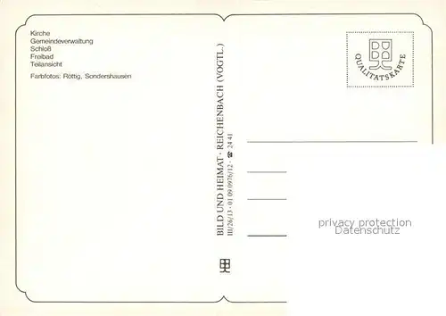 AK / Ansichtskarte Grossfurra Kirche Gemeindeverwaltung Schloss Freibad Strassenpartie Grossfurra