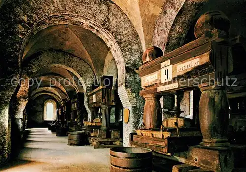 AK / Ansichtskarte Eberbach_Rheingau Historische Weinkeltern ehem. Zisterzienser Abtei Eberbach Rheingau