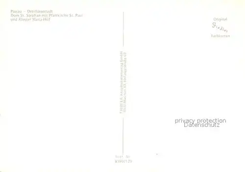 AK / Ansichtskarte Passau Dreifluessestadt Dom St Stephan Pfarrkirche St Paul Kloster Maria Hilf Passau