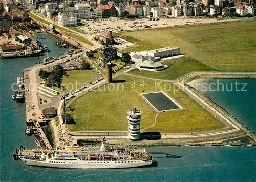 AK / Ansichtskarte Cuxhaven_Nordseebad Fliegeraufnahme Alte Liebe Cuxhaven_Nordseebad