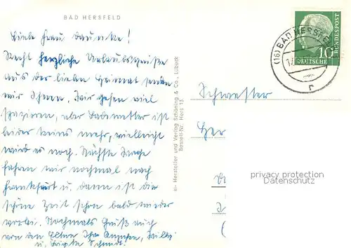 AK / Ansichtskarte Bad_Hersfeld  Bad_Hersfeld