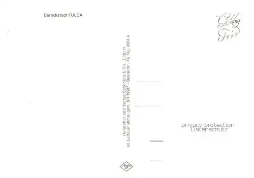 AK / Ansichtskarte Fulda Fliegeraufnahme Fulda