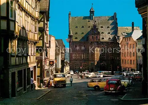 AK / Ansichtskarte Marburg_Lahn Rathaus Marburg_Lahn