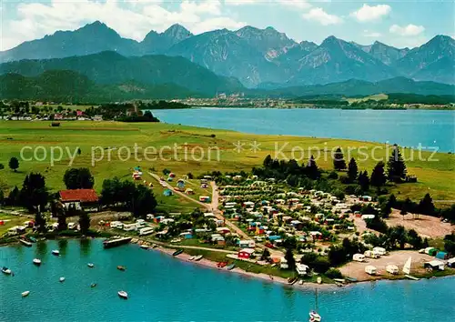 AK / Ansichtskarte Schwangau Ferienplatz Brunnen am Forggensee Schwangau