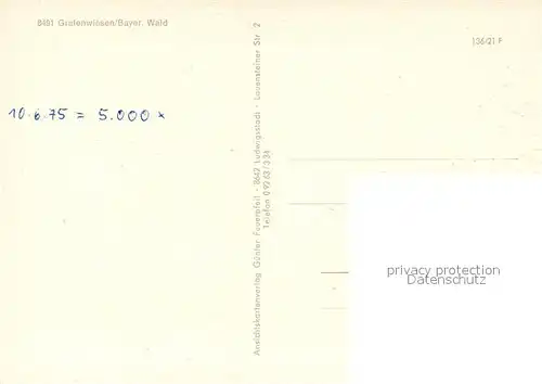 AK / Ansichtskarte Grafenwiesen  Grafenwiesen