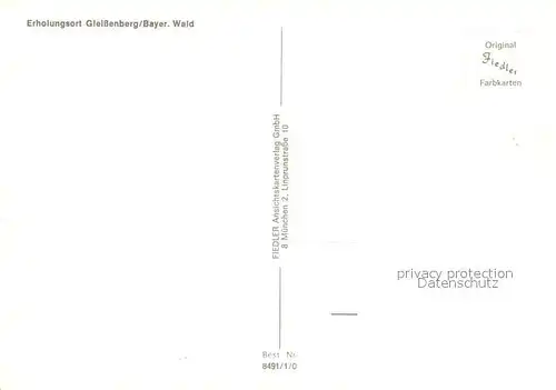 AK / Ansichtskarte Gleissenberg_Oberpfalz  Gleissenberg_Oberpfalz