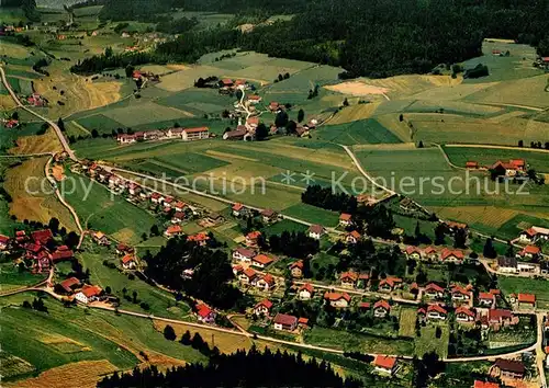 AK / Ansichtskarte Geiersthal_Regen Fliegeraufnahme Gasthaus Kral Fleischmann Geiersthal_Regen