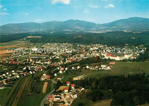 AK / Ansichtskarte Metten_Donau Fliegeraufnahme Benediktiner Stift Metten Donau