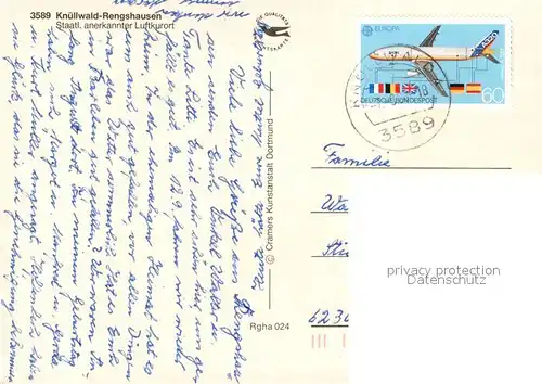 AK / Ansichtskarte Rengshausen_Knuellwald Kirche  Rengshausen Knuellwald