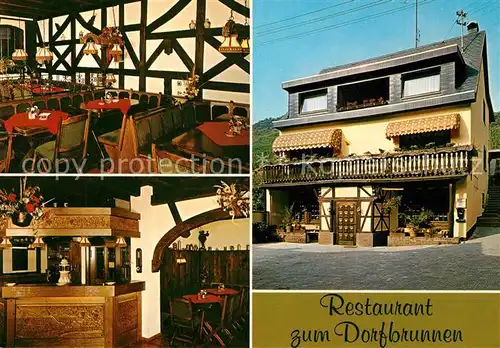 AK / Ansichtskarte Mueden_Mosel Restaurant zum Dorfbrunnen Mueden Mosel