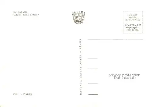 AK / Ansichtskarte Podborany Namesti Rude armady Podborany