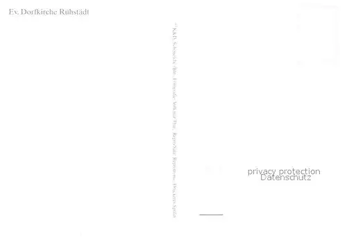 AK / Ansichtskarte Ruehstaedt Evangelische Dorfkirche  Ruehstaedt