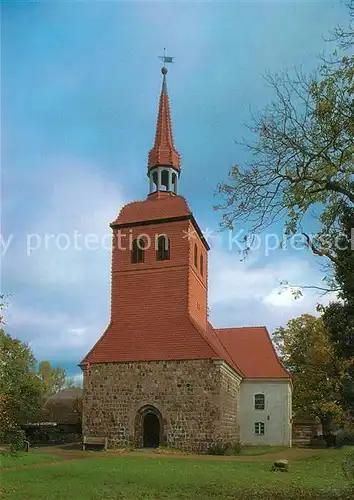 AK / Ansichtskarte Blumenow Evangelische Dorfkirche  Blumenow