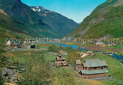 AK / Ansichtskarte Borgund Stavkirke Stabkirche  Borgund