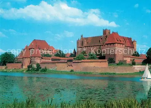 AK / Ansichtskarte Malbork Zespol zamku pokrzyzackiego od strony Nogatu Malbork