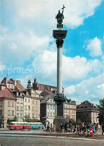 AK / Ansichtskarte Warschau_Masowien Sigismundssaeule Warschau Masowien