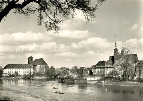 AK / Ansichtskarte Wroclaw Ostrow Tumski i Piaskowy  Wroclaw