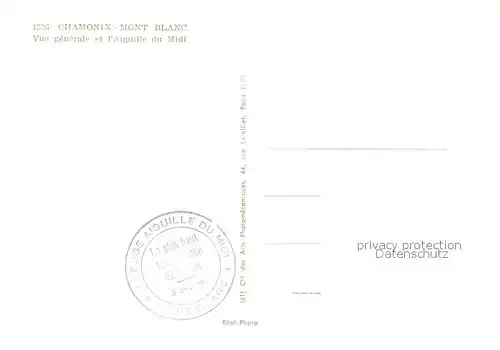 AK / Ansichtskarte Chamonix Aiguille du Midi Chamonix
