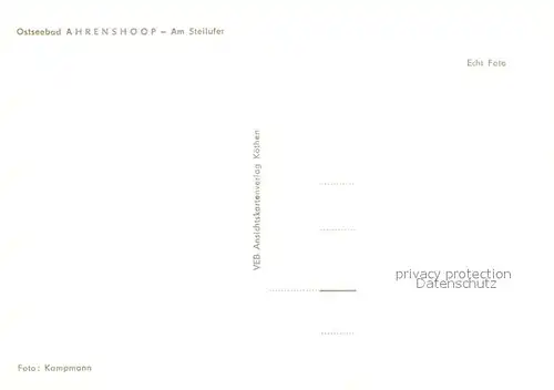 AK / Ansichtskarte Ahrenshoop_Ostseebad Am Steilufer  Ahrenshoop_Ostseebad