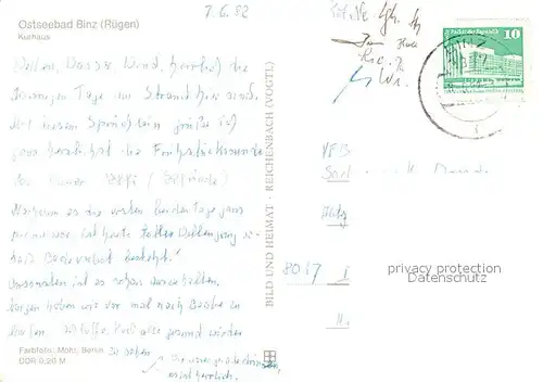 AK / Ansichtskarte Binz_Ruegen Kurhaus Binz_Ruegen