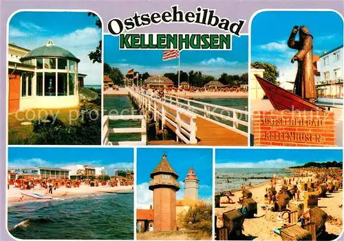 AK / Ansichtskarte Kellenhusen_Ostseebad Leuchtturm Strand Kellenhusen_Ostseebad